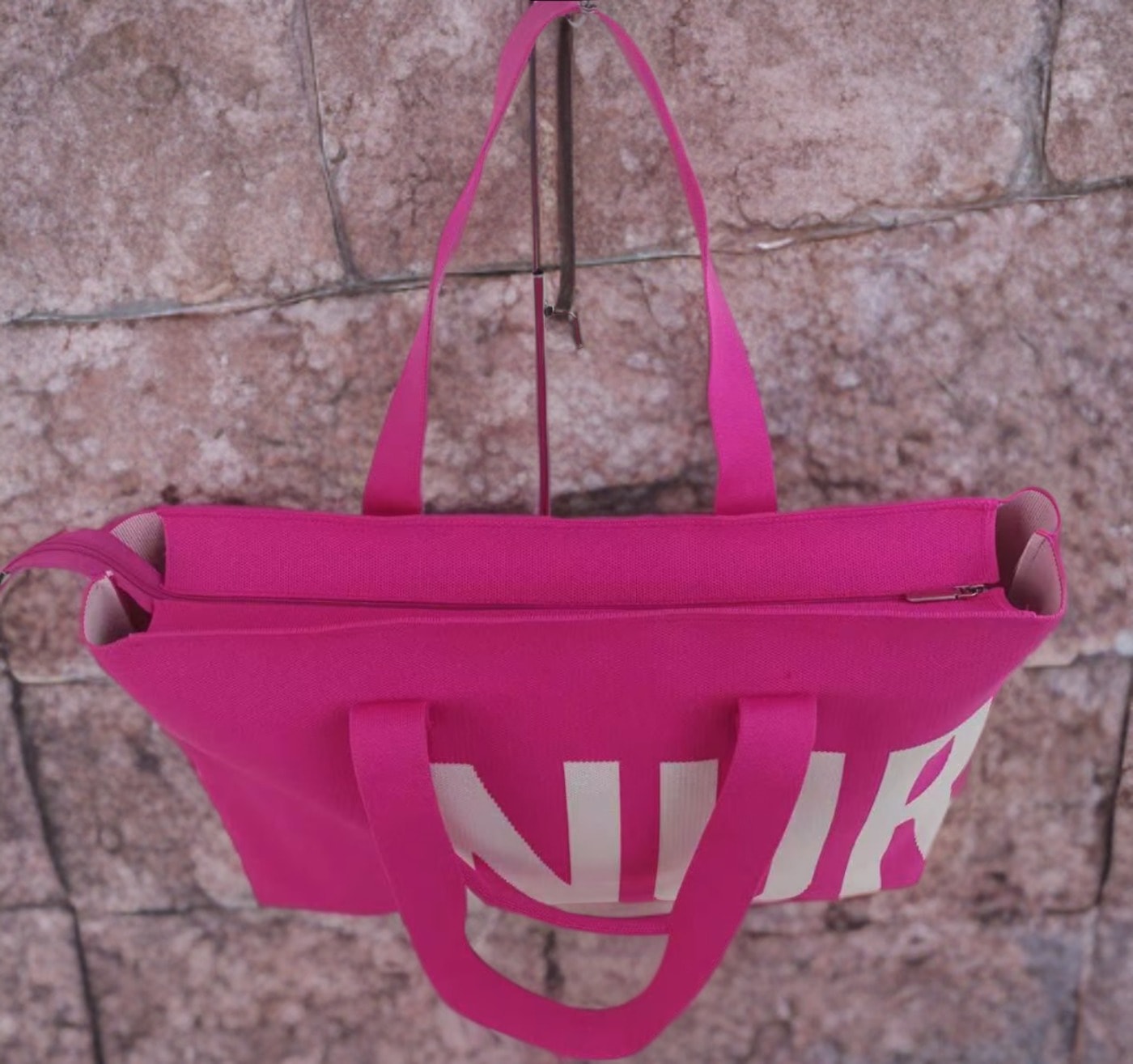 The Integrity Tote Hot Pink — front view